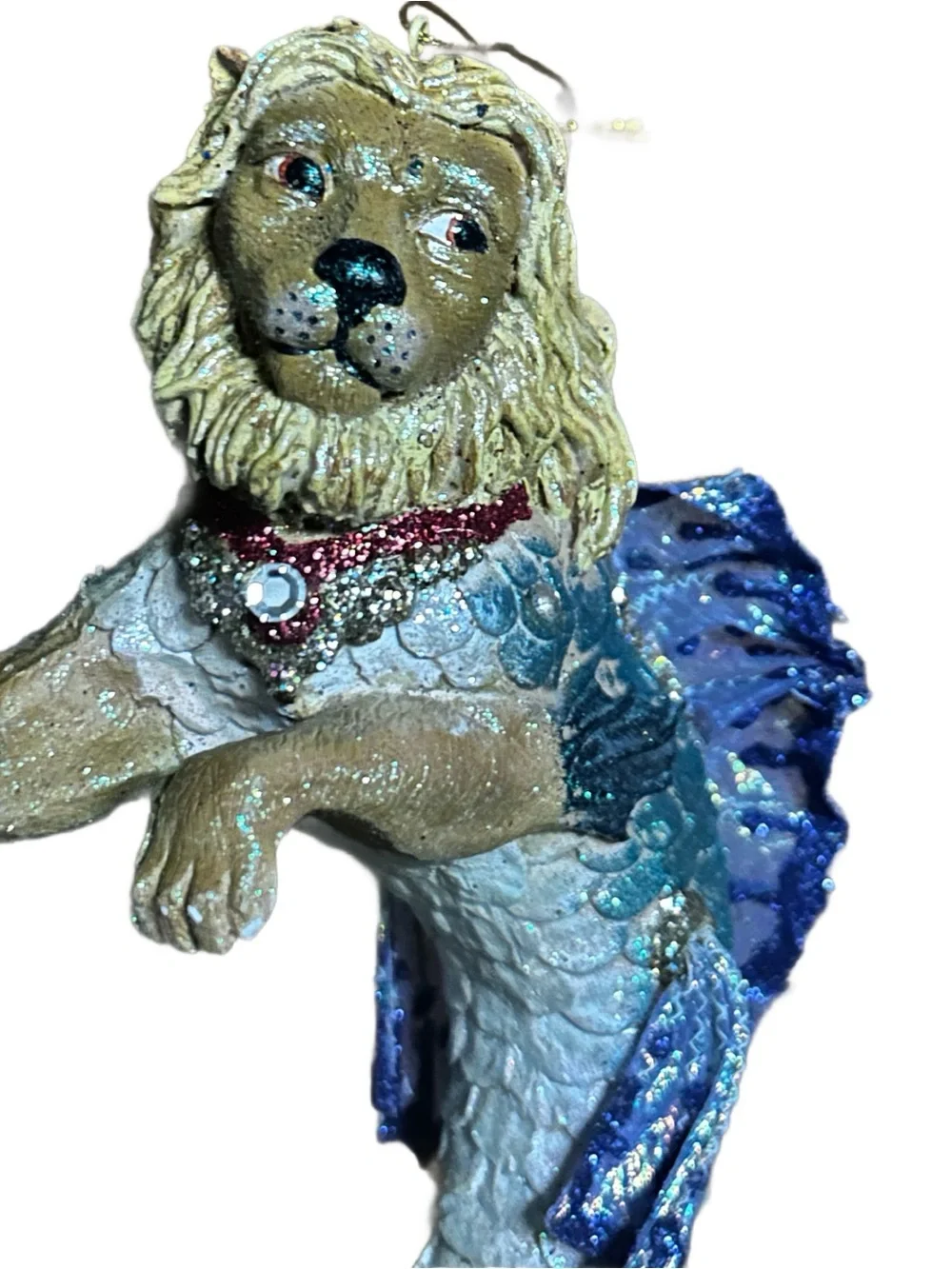 December Diamonds ~ “Leo The Lion Fish” ~ Multi-Colors ~ Glass Ornament New